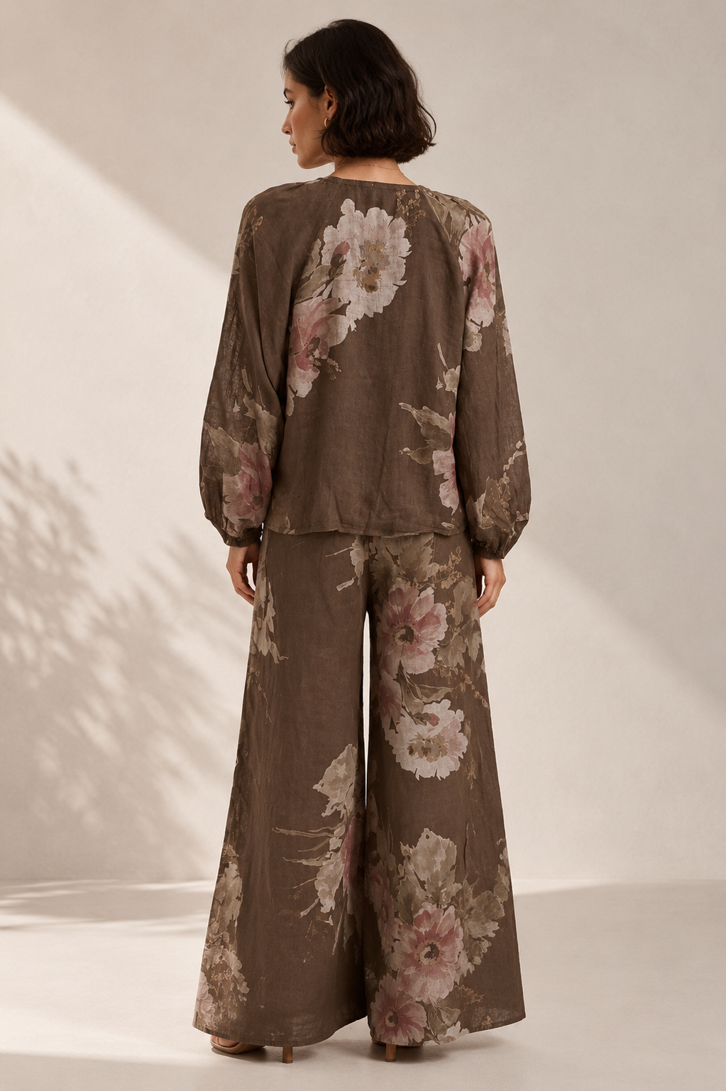 Luna Floral Linen Set – 100% Linen